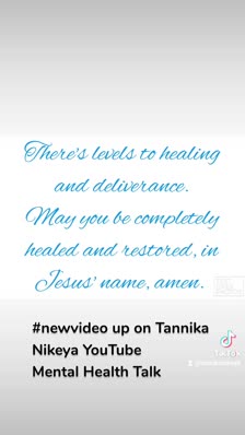 #newvideo up on Tannika Nikeya YouTube
Mental Health Talk 